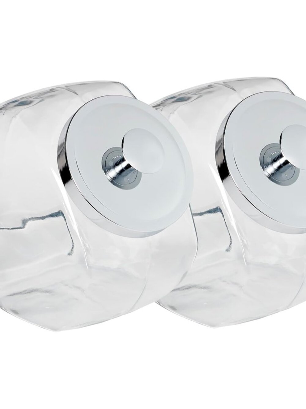 Penny Candy Jar 1 Gallon Glass Jar with Lid, Set of 2 Jars